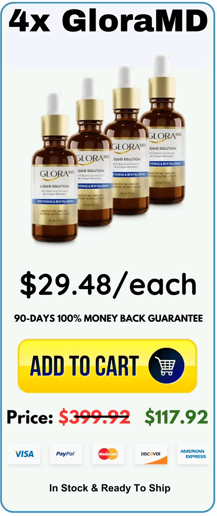Glora MD Face Serum package offer price